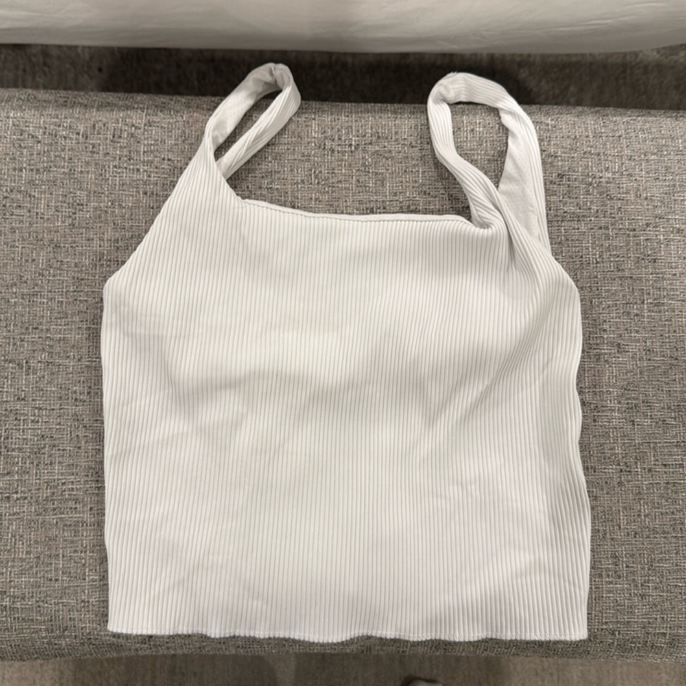 Carbone38‎ White Ribbed Tank - Picture 6 of 9